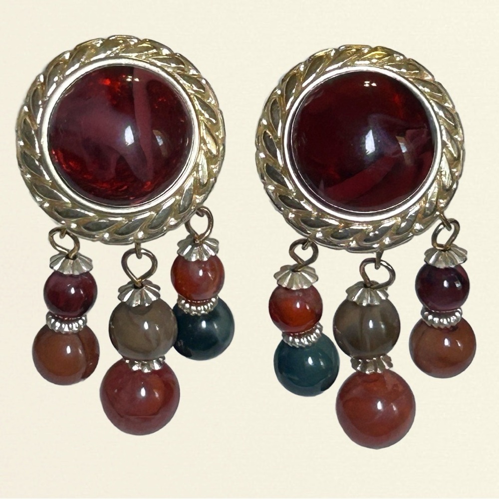 Large Clip On Earrings! L A R G E, Clip On, Colorful!